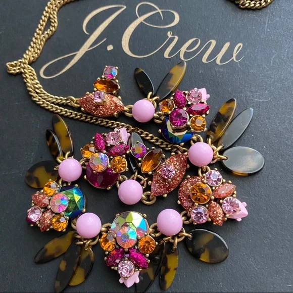 J. Crew long rhinestone necklace - Picture 5 of 8